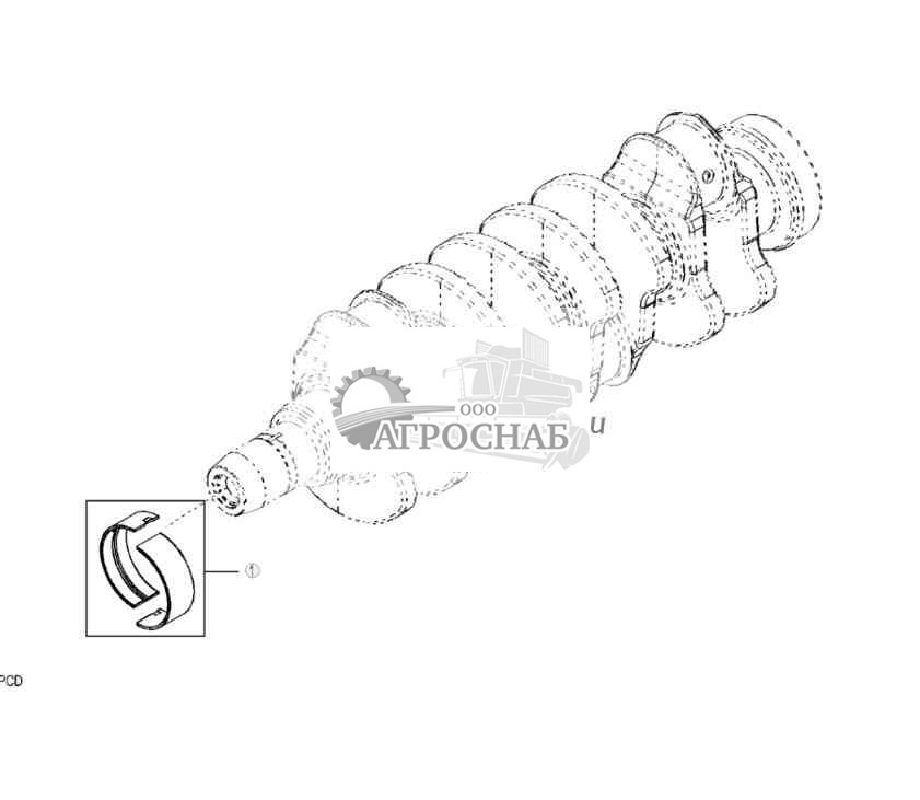 9901 Комплект подшипников коленчатого вала 